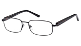 Kubni Mens Black Metal Full Rim