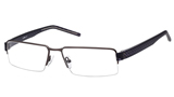 Kubni Mat Charcoal Metal Semi-Rimless