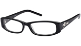 Kubni Love Heart Glossy Black Plastic