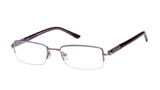 Kubni Ladies Semi-Rimless Purple Rhinestone Frames