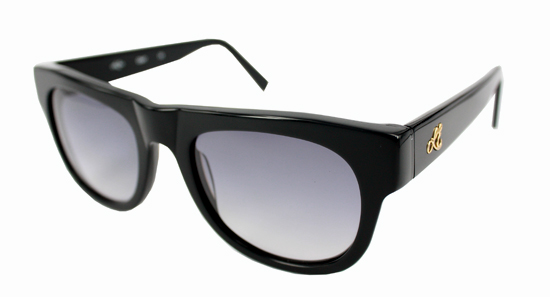 Leona Edmiston Sammy Glosssy Black Wayfarer