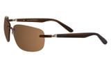 Greg Norman Chocolate Rimless Sunglasses