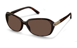 Rodenstock Dark Havana Oval Ladies Sunglasses