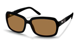 Rodenstock Classic Square Black Ladies Sunglasses