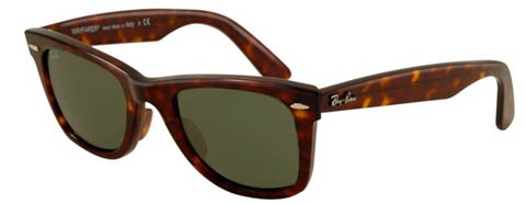 ray ban wayfarer tortoise green lens